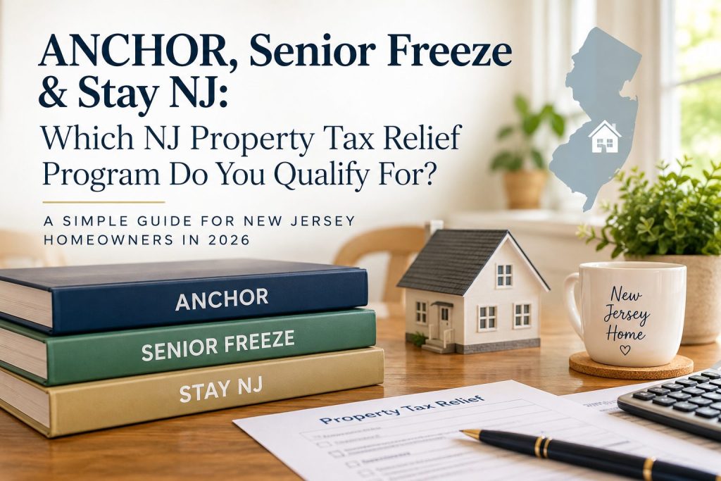 ANCHOR, Senior Freeze and Stay NJ property tax relief programs for New Jersey homeowners in 2026